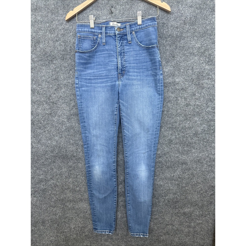 Madewell Skinny Jeans 11" High Rise Women's Size 27 Stretch Light Wash